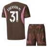 Conjunto (Camiseta+Pantalón Corto) Portero Manchester City Ederson 31 Primera Equipación 2024-25 - Niño